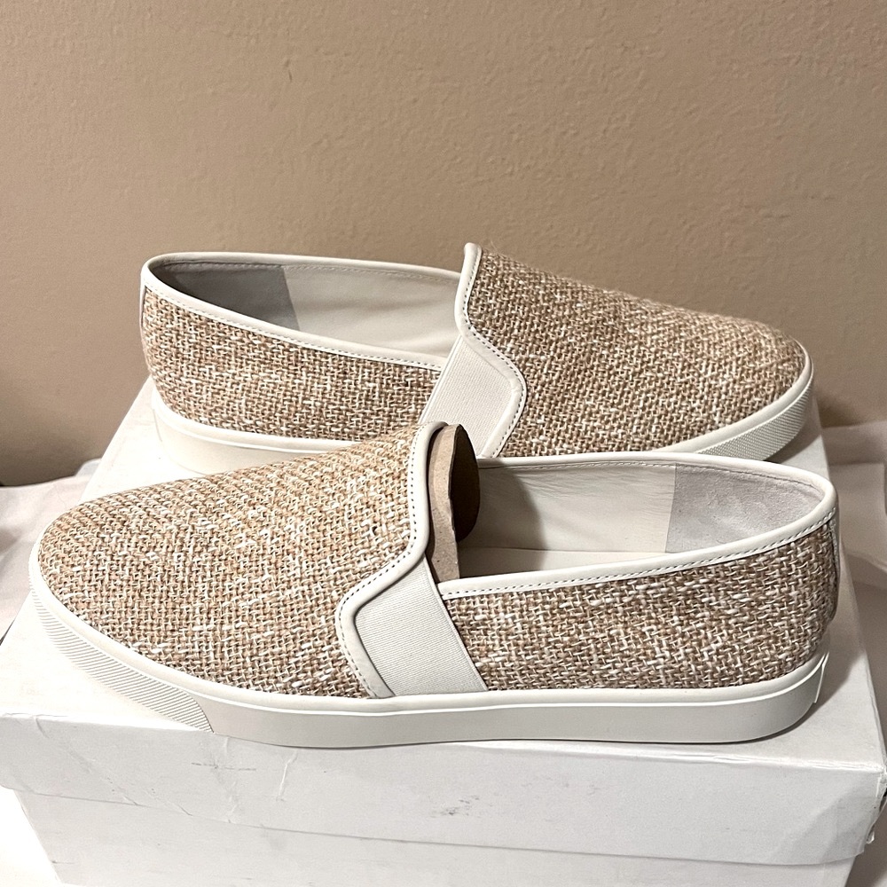 VINCE Natural Jute Slip-on Sneaker Made in Italy Size 9